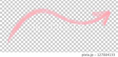 Pink arrow symbol colored pencil isolated on transparent background Pink arrow symbol colored pencil isolated on transparent background 127884133