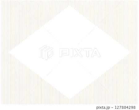 金色ストライプの背景素材(菱形の中央スペース付き) 金色ストライプの背景素材(菱形の中央スペース付き) 127884298
