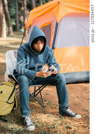 Future remote work combines technology nature smart phone enable e-learning productivity while traveling blending comfort modern devices serenity computer equipment business connection natural world Future remote work combines technology nature smart phone enable e-learning productivity while traveling blending comfort modern devices serenity computer equipment business connection natural world 127884457