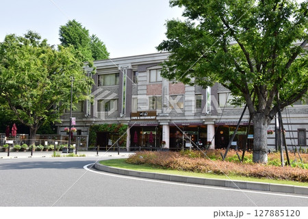 台東区 上野公園の上野グリーンサロンと新緑 台東区 上野公園の上野グリーンサロンと新緑 127885120