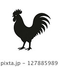 鶏のシルエット 127885989