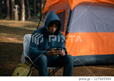 Future remote work combines technology nature smart phone enable e-learning productivity while traveling blending comfort modern devices serenity computer equipment business connection natural world 127885994