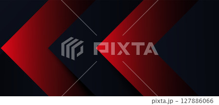 Abstract red and black arrow shape with futuristic concept background 127886066