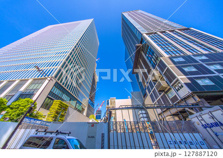 日本の東京都市景観 ワールドタワーレジデンスや日本生命浜松町クレアタワー(左)などを望む 日本の東京都市景観 ワールドタワーレジデンスや日本生命浜松町クレアタワー(左)などを望む 127887120