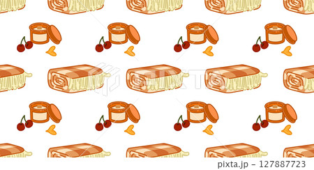 Seamless Blanket Candle Pattern 127887723