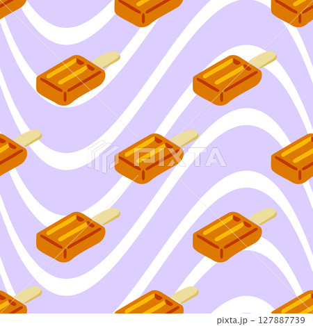 Seamless Ice Cream Pattern 127887739
