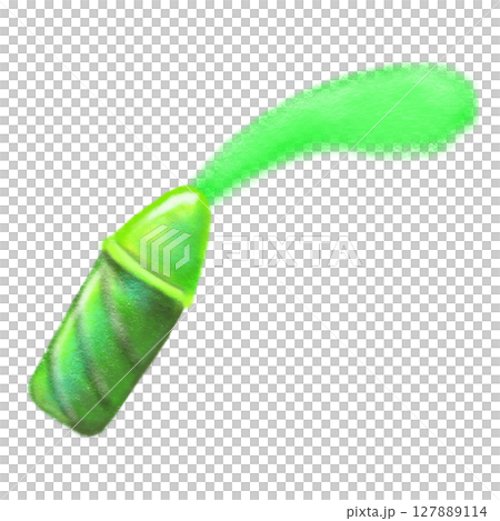 Green crayon drawing color, drawing with crayon isoalted illustration Green crayon drawing color, drawing with crayon isoalted illustration 127889114