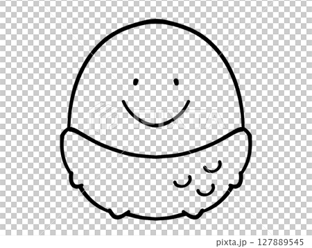 シンプルなライチのイラスト素材 127889545