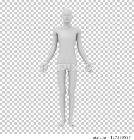 人のモデル, 全身, 人体 127889557