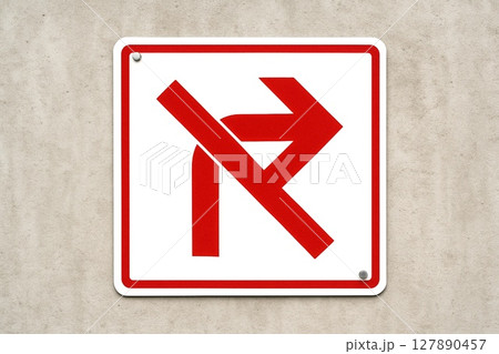標識 矢印のみの誘導サイン方向指示・案内・進行表示に使える素材 標識 矢印のみの誘導サイン方向指示・案内・進行表示に使える素材 127890457