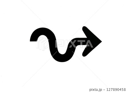 標識 矢印のみの誘導サイン方向指示・案内・進行表示に使える素材 標識 矢印のみの誘導サイン方向指示・案内・進行表示に使える素材 127890458