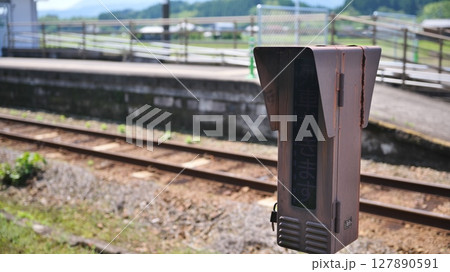 宮崎県えびの市えびの駅のホーム 宮崎県えびの市えびの駅のホーム 127890591