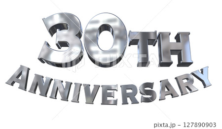 3DCG文字「30th Anniversary/30周年マークキラキラ」 3DCG文字「30th Anniversary/30周年マークキラキラ」 127890903