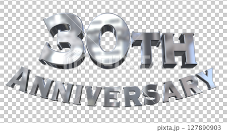 3DCG文字「30th Anniversary/30周年マークキラキラ」 3DCG文字「30th Anniversary/30周年マークキラキラ」 127890903