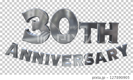 3DCG文字「30th Anniversary/30周年マークキラキラ」 3DCG文字「30th Anniversary/30周年マークキラキラ」 127890905