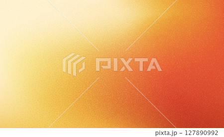 Warm grainy gradient background. Sunny fall colorful gradation template. Vector bright autumn backdrops with blurred noise effect. Sunlight abstract graphic design 127890992