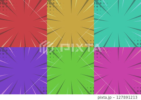 vintage pop art backgrounds feature distinct color patterns 127891213