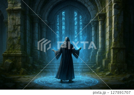 ファンタジー叙事詩  物語を歩む者たち　魔法使い 127891707
