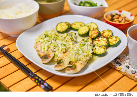 ブリのネギ塩だれ 127892880