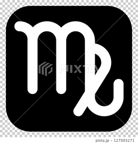 處女座符號圖示單調 處女座符號圖示單調 127893271