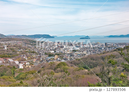 【鷲羽山公園線 児島展望台からの風景】 岡山県倉敷市児島味野山田町 127893506