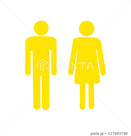 Male and Female Icons – Restroom or Gender Symbol Male and Female Icons – Restroom or Gender Symbol 127893790