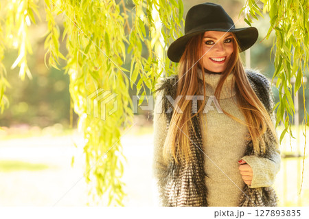 Portrait of beauty woman outdoors Portrait of beauty woman outdoors 127893835