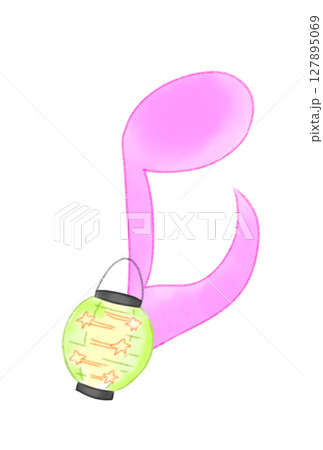 提灯の付いた音符 127895069