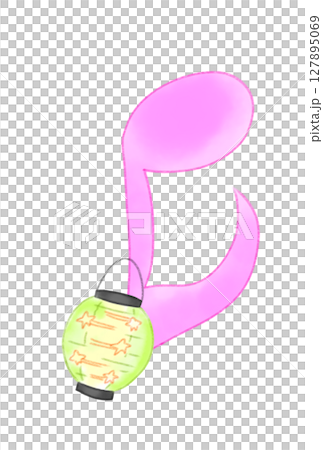 提灯の付いた音符 127895069