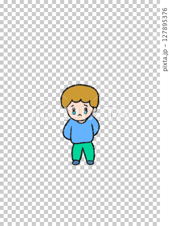 一個哭泣的男孩 127895376