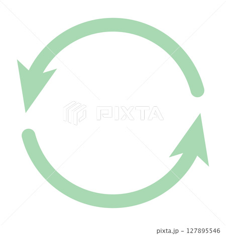 緑のリサイクル矢印アイコン 緑のリサイクル矢印アイコン 127895546