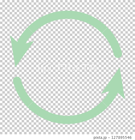 緑のリサイクル矢印アイコン 緑のリサイクル矢印アイコン 127895546