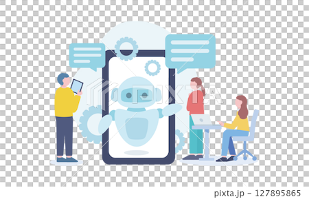 Chat AI and business teams Chat AI and business teams 127895865