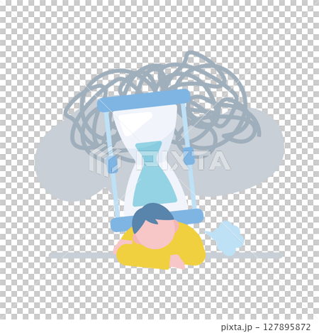 Man under deadline pressure 127895872