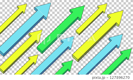 上升的箭頭插圖集 127896270