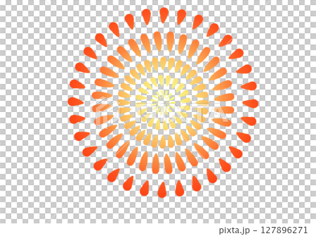 赤系花火素材 127896271