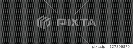 Metal speaker mesh seamless bg with black backdrop 127896879