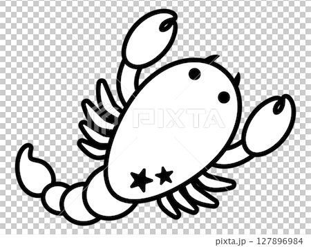 天蠍座插圖圖示單調 天蠍座插圖圖示單調 127896984