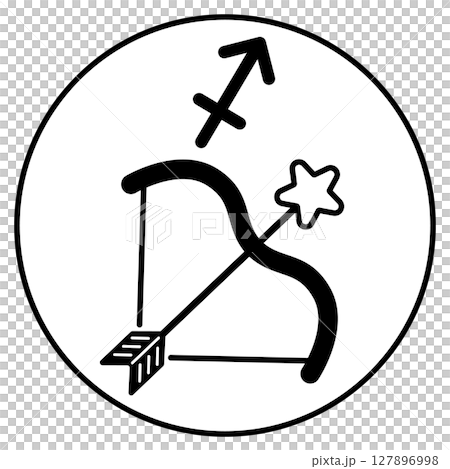 射手座插圖圖示單調 射手座插圖圖示單調 127896998