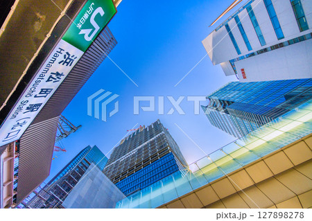 日本の東京都市景観 浜松町駅前の再開発。世界貿易センタービルディング新本館・ターミナル建設工事 日本の東京都市景観 浜松町駅前の再開発。世界貿易センタービルディング新本館・ターミナル建設工事 127898278