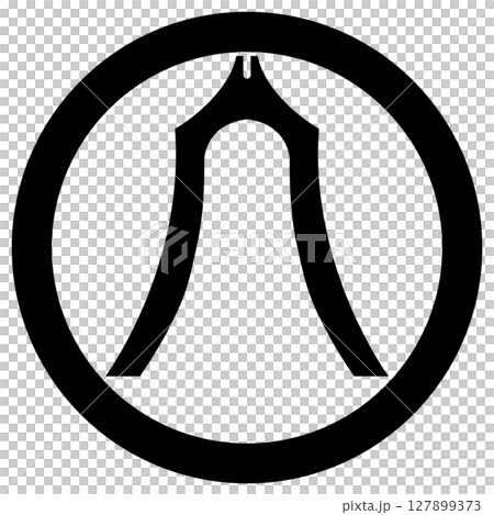 家紋です。丸に琴柱といいます。 家紋です。丸に琴柱といいます。 127899373