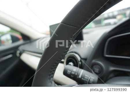 自動車の内装（本革巻き）01 127899390