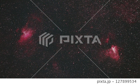 わし星雲とオメガ星雲 127899534