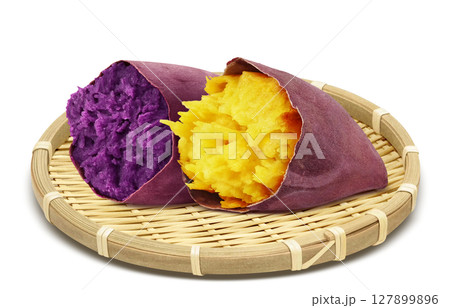 紫芋 紅芋 イラスト リアル 127899896