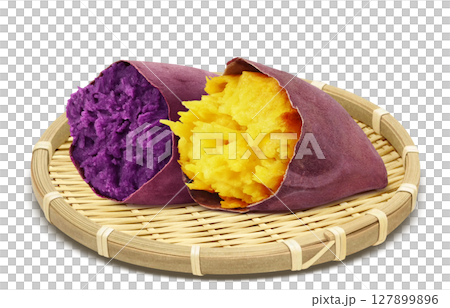紫芋 紅芋 イラスト リアル 127899896