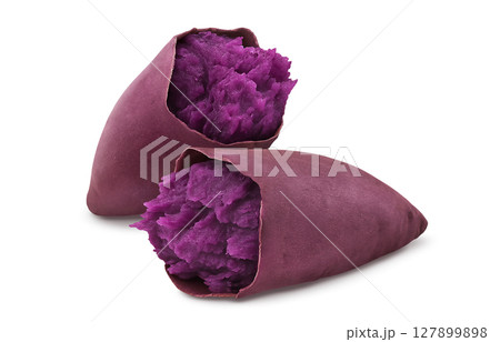 紫芋 紅芋 イラスト リアル 127899898