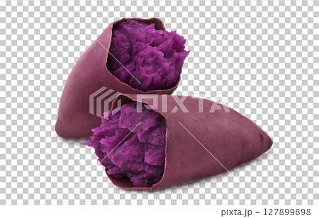 紫芋 紅芋 イラスト リアル 127899898