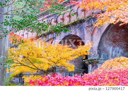 紅葉の南禅寺　琵琶湖疏水 127900417