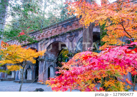 紅葉の南禅寺　琵琶湖疏水 127900477