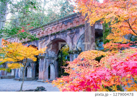 紅葉の南禅寺　琵琶湖疏水 127900478